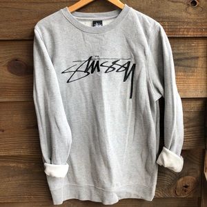 UO x STUSSY Crewneck Longline Sweatshirt